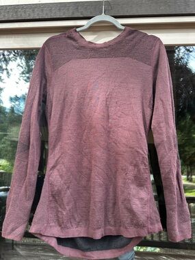 Smartwool Long Sleeve Top in Plum